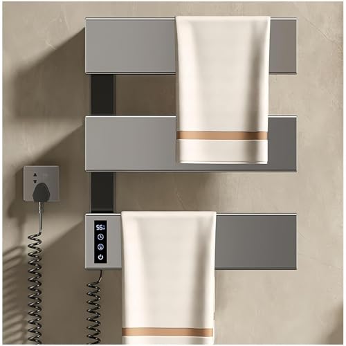 Toallero eléctrico de pared LED baño regulable calefactor térmico 2