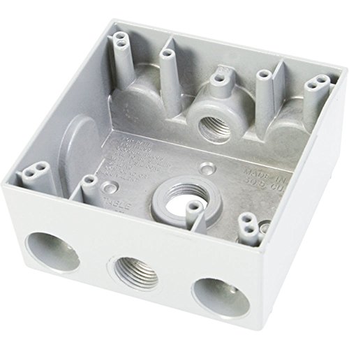 Greenfield Made In The U.s.a. B232Ws Series Weatherproof Electrical Outlet Box, White #TOP11