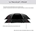 SIEPASA 49/56 Inch Inverted Reverse Upside Down Umbrella, Extra Large Double Canopy Vented Windproof Waterproof Stick Golf Umbrellas with C-shape Handle.（Black, 49 Inch