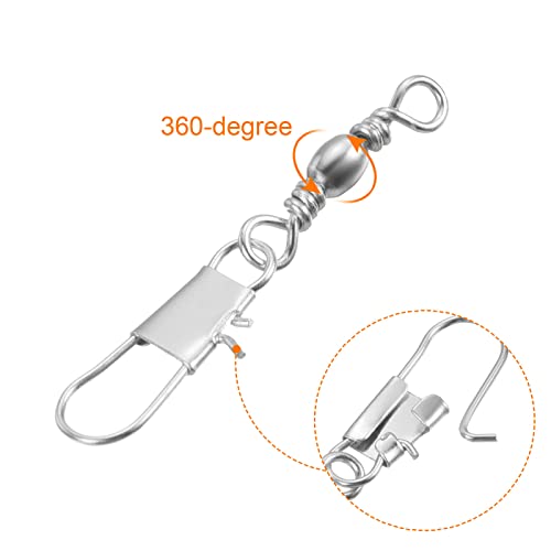 PATIKIL Fishing Barrel Swivel with Interlock Snap - Image 4