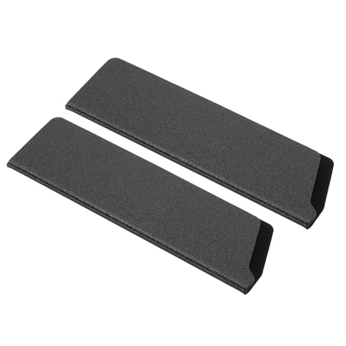 PATIKIL 2 Pcs ABS Knife Cover Sleeves, 8x2 Inch Knife Blade Edge Guard Sheath Universal Blade Protector Flocking for Home Kitchen, Black