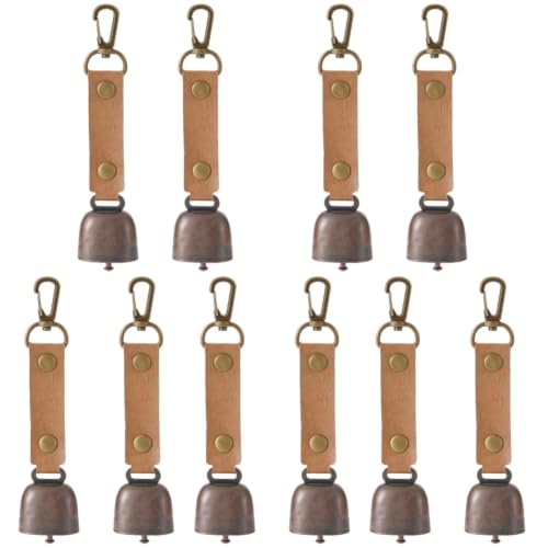 10 Pcs Hanging Bell Alert Accessory for Backpack and Horse Tack