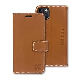 SafeSleeve EMF Blocker Leather Wallet Case for iPhone 14, Leather