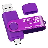 BORLTER CLAMP – Type C USB Stick 64GB, BorlterClamp 2 in 1 OTG Speicherstick