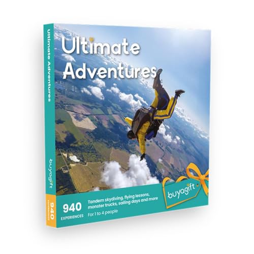 Image of Buyagift Ultimate Adventures Experience Gift Box for 1 – 440 Adrenaline-Fueled Experiences Hot Air Balloon Rides, Supercars & More