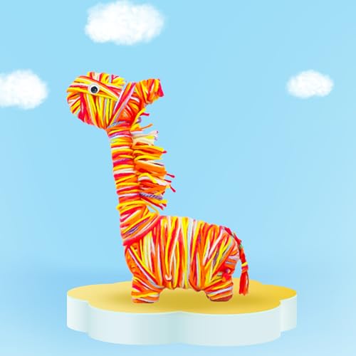 Kipkee Loop-a-Loop Animals Art and Craft Kit | Create Beautiful Giraffe Toy | Craft kit for Kids | Best Gift for Girls & Boys Age 6, 7, 8, 9,10, 11, 12 Years, The Giraffe - Image 2