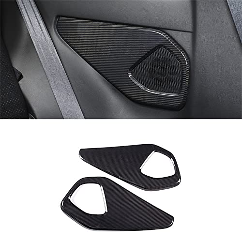 Real Carbon Fiber Rear Door Audio Speaker Panel Cover Decoration Trim Fit For Subaru Brz 2022-2023 Auto Interior Moulding (Carbon Fiber) #TOP2