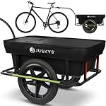 Juskys – Juskys Fahrradanhänger 90 Liter - Lastenanhänger mit Kupplun
