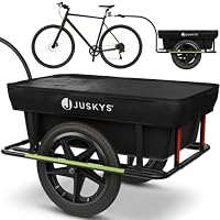 Juskys – Juskys Fahrradanhänger 90 Liter - Lastenanhänger mit Kupplun