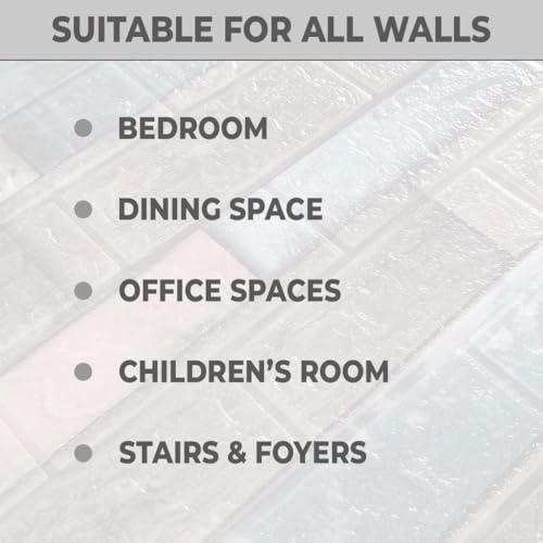 Image of Barebeauty 3D Wall Panel Wallpaper, Self Adhesive PE Foam Brick Sticker, Waterproof Wall Covering for Home Decor