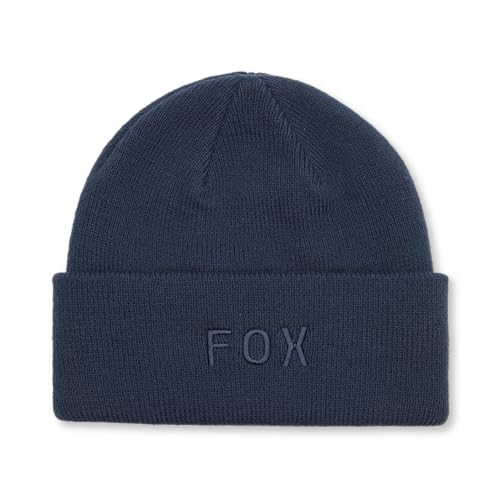 Fox Wordmark Beanie bonnet noir chaud tricoté pour le sport