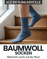 sockenkauf24 10 Paar Socken 100% Baumwolle Herren Damen Komfortbund ohne Naht 10600 WP (Schwarz Navy Jeans 39-42) – Ansicht 3