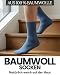 sockenkauf24 10 Paar Socken 100% Baumwolle Herren Komfortbund ohne Naht 10600 WP (Schwarz Navy Jeans 43-46)
