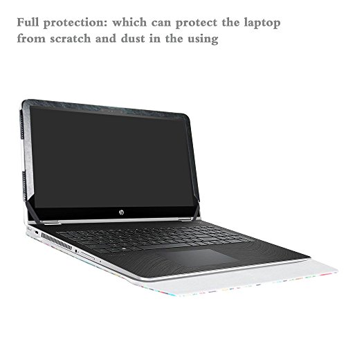 Alapmk Protective Case Cover for 15.6" HP Pavilion x360 15 15-brXXX (Such as 15-BR077NR)/ 15-bkXXX (Such as 15-bk163dx) Laptop(Warning:Nit fit Pavilion x360 15 15-crXXX/Pavilion 15 Series),Love Tree - Thumbnail 4