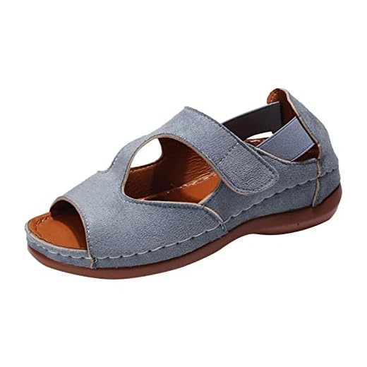 chanclas mujer cuña sandalias guess mujer ancha al mujer Sandalias Sandalias De Comodas Cierre de Hebilla tira ancha de Mujer para Mujer Comoda pala con suela Sandalias de cuña para mujer Sandalias EU