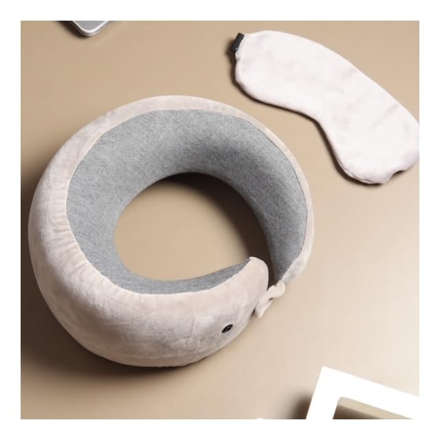Zeal Eagle Travel Neck Pillow Adjustable Neck Rest Pillow Airplane Travelling Pillow Pure Memory Foam Head Rest Neck Pillow with Eye Mask-picture-23