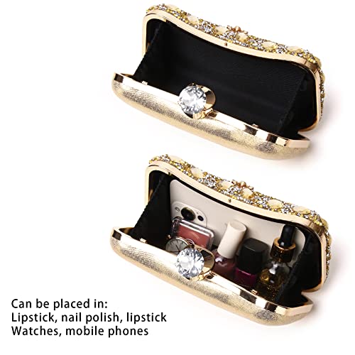 Labair Rhinestone Clutch Purses For Women Crystal Evening Bag Sparkly Diamond Purse Wedding Prom Bridal Handbags(Gold) #TOP5