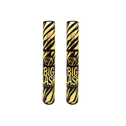 W7 Big Lash Mascara - 2 Pack - Defining & Volumising Black Mascara - Long-Lasting, Clump-Free, Eye Makeup