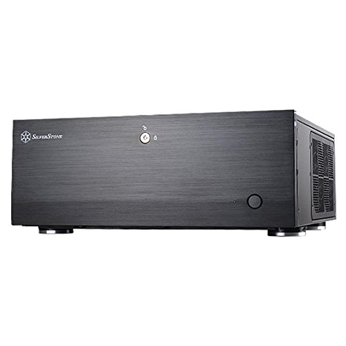 SilverStone 【Grandiaシリーズ】上質なアルミニウム製フロントドアを備えたHTPCケース SST-GD07B【日本正規代理店品】 ブラック