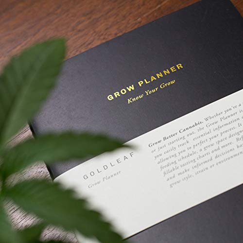 Goldleaf Grow Planner: A Cannabis Grower's Weekly/Monthly Journal Planner, Marijuana Growing Notebook, Essential Growing Supplies, A5 Size #TOP7