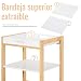 HOMCOM Carrito de Cocina Carrito de Servicio Doméstico de 4 Niveles con...