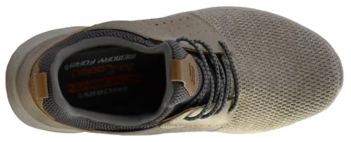 Skechers Men's Classic Fit Delson Camben Sneaker, Taupe, 10.5 Wide US by Skechers - Used condition - Image 3
