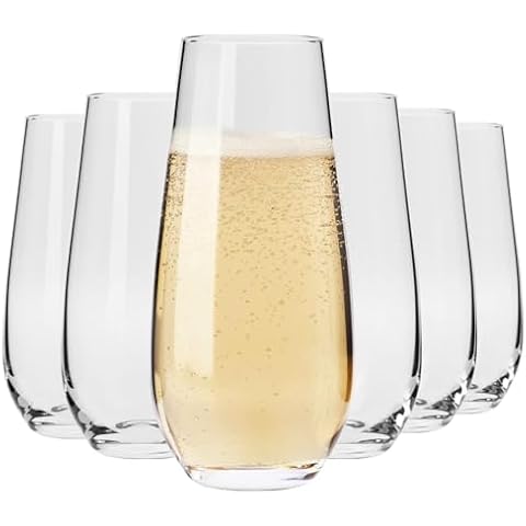 Krosno Harmony Elegant Champagne Glass Set Cover