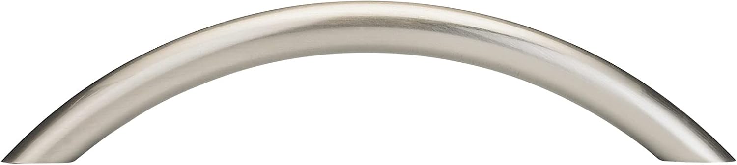 Richelieu Hardware BP15400195 Arverne Collection 3 3/4-inch (96 mm) Center-to-Center Brushed Nickel Modern Arched Cabinet and Drawer Pull Handle for Kitchen, Bathroom, and Furniture