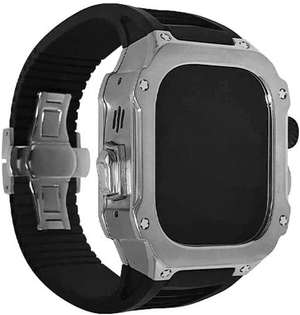 Bracelet de montre rigide en métal style RM Apple Watch Ultra 2 pour le sport
