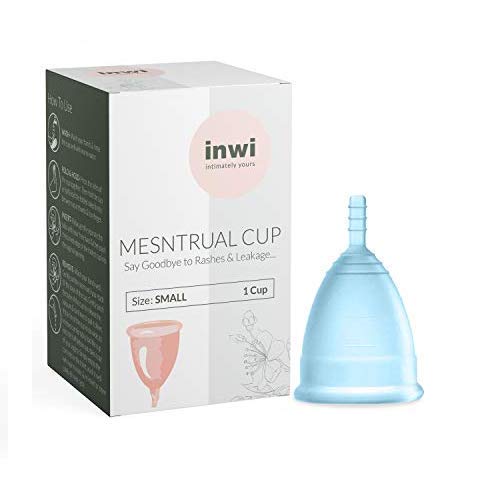 InWi Menstrual Cup - Reusable Period Cup - Best Alternative to Sanitary Napkins, Pads and Tampons - Small