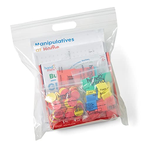 hand2mind Take Home Math Manipulatives Kit for Kids Grade 6-8, with Algebra Tiles, Build-A-Grid, Two Color Counters, Color Tiles and Coordinate Pegboared (Single Kit) - Image 3
