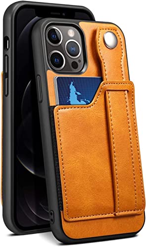 Étui en cuir PU iPhone 11 Pro SCHIK élégant couleur kaki style premium