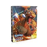 EKKONG Álbum Titular de Tarjetas Pokémon, GX y EX Cartas Pokemon Álbum, Carpeta Cartas Pokemon, Album Pokemon Carpeta Libro 30 páginas 240 Tarjetas Capacidad (Charizard)