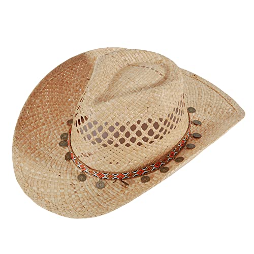 Straw Cowboy Hat For Women Cowgirl Hats Beach Sun Hat Shapeable Wide Brim Straw Hats Cowboy Cap Sunscreen Sunhats #TOP2