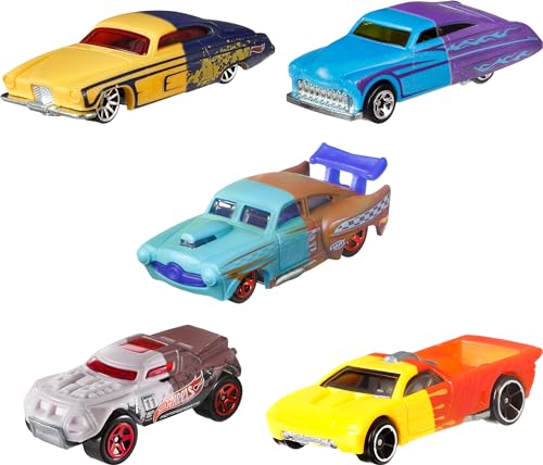 image for Hot Wheels Toy Car, 1:64 Scale Color Shifters Vehicle with Repeat Colo