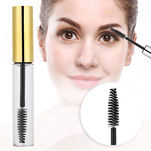 Reutilizable de pestañas vacío tubo Mascara envase, Tubo de rímel vacío con varita de pestañas, 5 colores 10 ml, Crecimiento de pestañas vacío Tubo de aceite, Contenedor Rímel Botella (1#) Cover