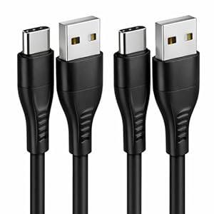 For Lenovo Tab M11 M10 M10 Plus M8 (4th, 3rd Gen) Charger Cable, [2 Pack] [1M] Type C Fast Charging Cable, 3A USB-A to USB-C Charging Cable For Lenovo Tab M11 M8 (4th, 3rd Gen) (Black)