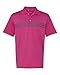 Adidas A124 Golf Puremotion 3 Stripes Chest Sport Shirt Magenta/ Lead L