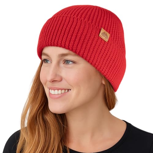 TOP-EX 100% Merino Wool Beanie Warm Winter Hat for Men