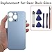 Anglepingping 13 Pro Back Glass Replacement for iPhone 13 Pro Rear Back Glass with Pre-Installed Adhesive and Tools(Sierra Blue)