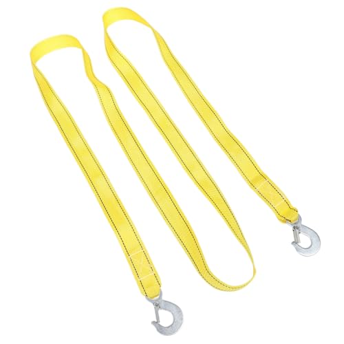 Alipis 3m Fune Di Traino Per Biciclette Resistente e Portatile Cinghia Per Carichi Pesanti Per Auto Camion Anelli Di Sicurezza Corda Di Emergenza