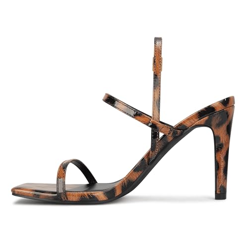 Image of Women's Strappy High Heeled Sandals Open Toe Ankle Strap heels Comfy Weddings Shoes