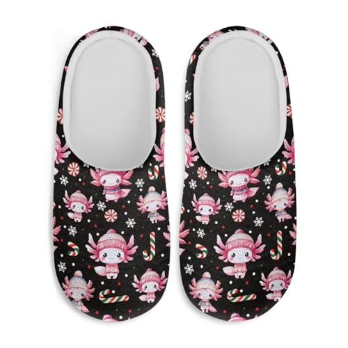 Slippers for Womens Warm Anti Slip House Slipper Comfortable Flannel Bedroom Shoes Indoor2