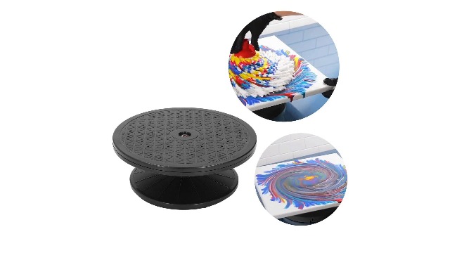 Plateau Tournant De Roue De Sculpture, Pulvérisation De Peinture