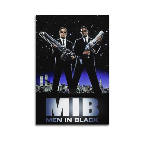 LUEXUHEY Póster de la película Men In Black MIB para sala de estar, dormitorio, decoración moderna de pared del hogar, regalo, 30 x 45 cm, estilo sin marco
