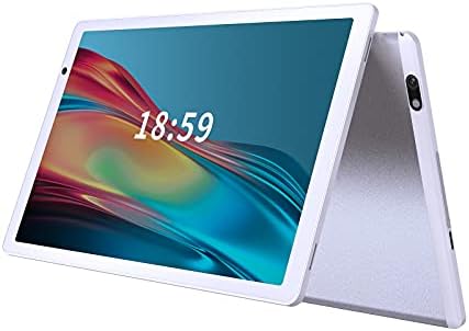 Tablet 10 Pollici Android 10.0, 4G LTE Octa-core 1.8 Ghz, 1920 * 1200 FHD, 4GB RAM + 64GB ROM, 13+5MP Doppia Fotocamera, 5G WiFi, Bluetooth 5.0, Type-c, T15, Silver