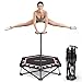 HXD-ERGO Fitness Trampolin Mit Verstellbaren Griffen, Klappbar Jumping Minitrampolin für Erwachsene, Durchmesser 106 cm, Schwarz und Pink