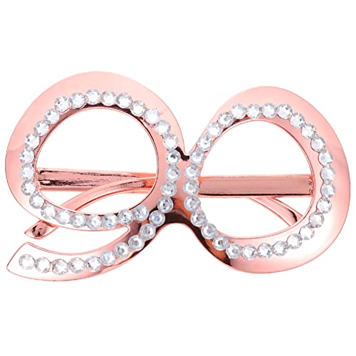 COOLHIYA Óculos De Idade Roupas Para Homens Adereços Fotográficos Strass Óculos De Aniversário Óculo