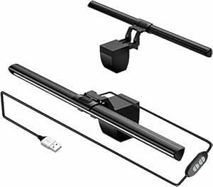 CATPOWER Computermonitor-Lichtleiste, LED-Bildschirm-Lichtleiste für den Arbeitsplatz, dimmbare Monitorlampe, Monitorlampe mit Tastensteuerung für Schreibtisch/Büro/Zuhause/G... zur Augenpflege