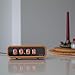 Real Handmade Nixie Tube Clock with Easy Replaceable IN-12 Nixie Tubes, Motion Temperature Humidity Sensors, Visual Effects, RGB LED Backlight, Alarm Clock, Idea (Walnut) (Walnut)